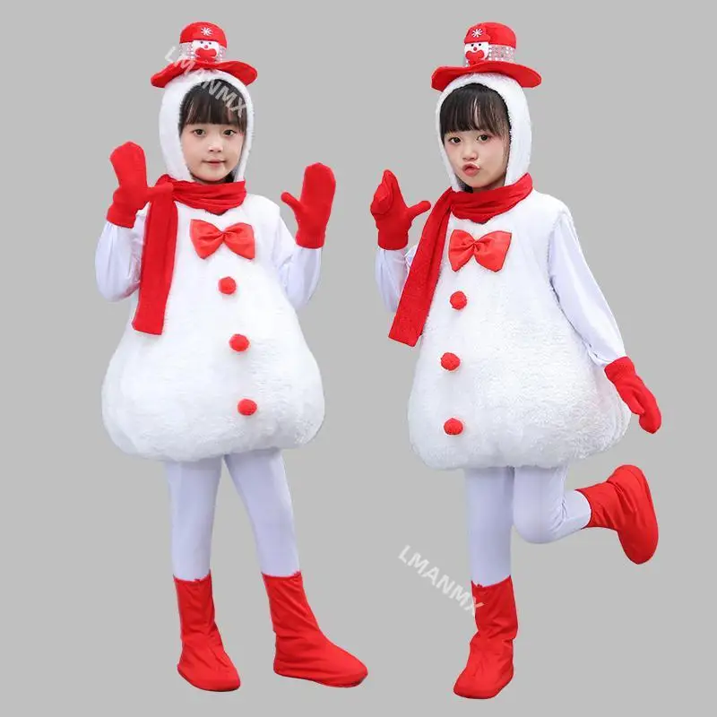 Children's snowman performance costume Christmas dance costume Snow Baby performance costume