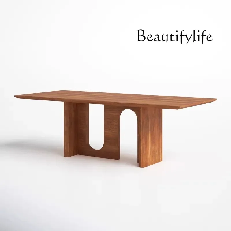 X Solid Wood Simple Long Table Office Conference Table Creative Computer Negotiation Table Workbench X