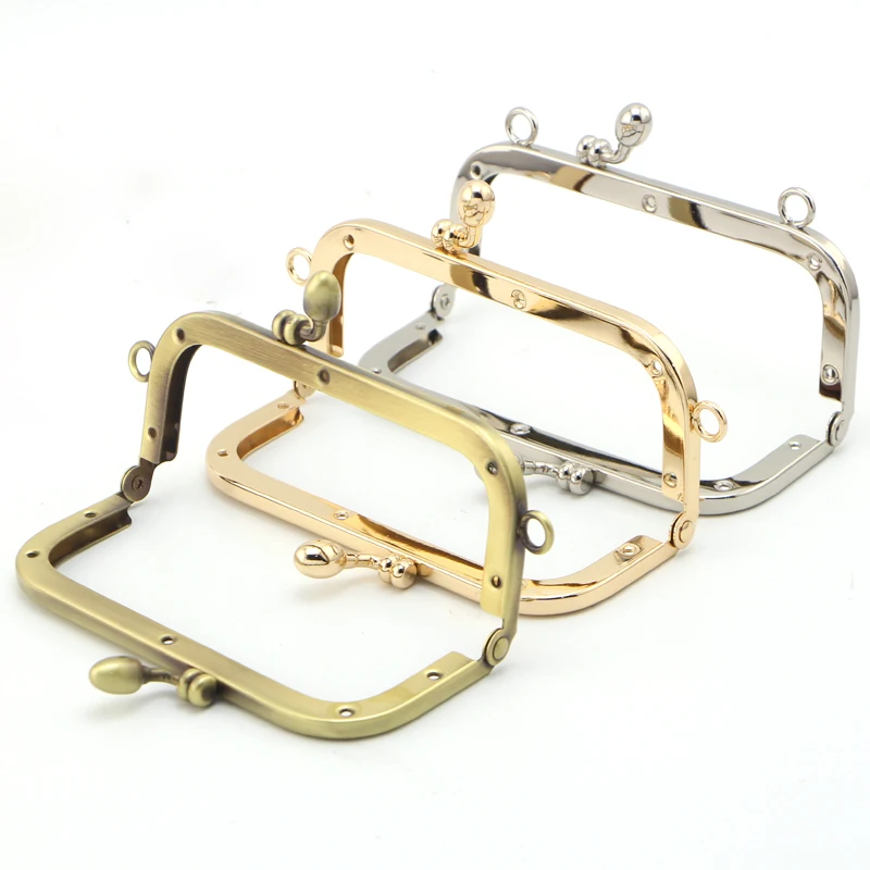 12.5cm  Metal Frame for Purse Handle Clutch Bag Handbag Accessories DIY Purse Clasp Lock Metal Clasp Bags Hardware