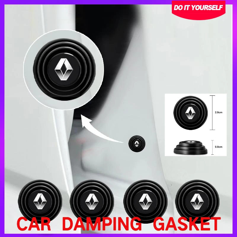 

Car Door Anti-Collision Silicone Shock Absorber Gaske For Renault Clio 4 Laguna 2 Megane 2 3 Duster Logan Captu car accessories