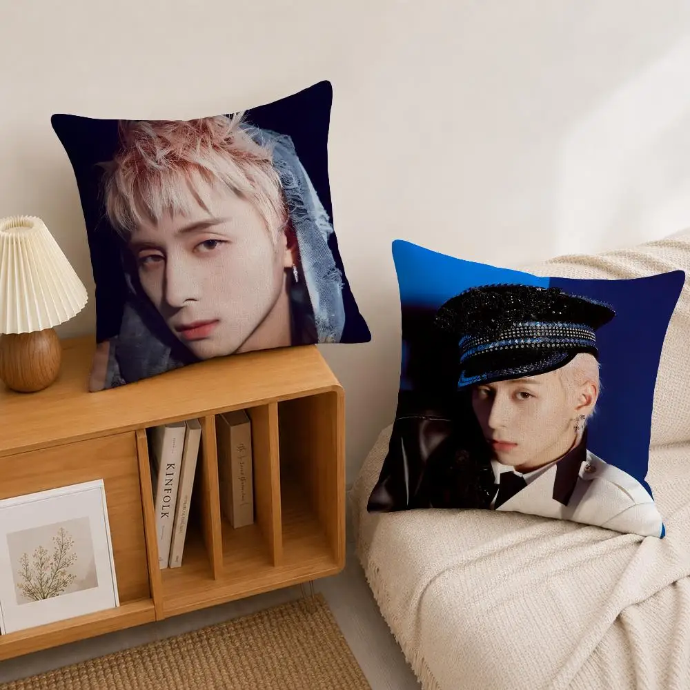 K-pop Nishi Hiroto Cushion Cover Natural Linen Pillowcase Set, All-in-One Decor for Sofa, Bedroom & Chair