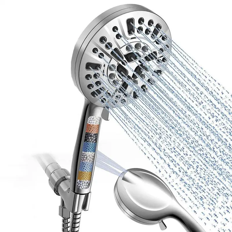 

High Pressure Handheld Shower Head Stainless Steel RV Shower Head With Hose Powerful Water Spray Bathroom Accessories