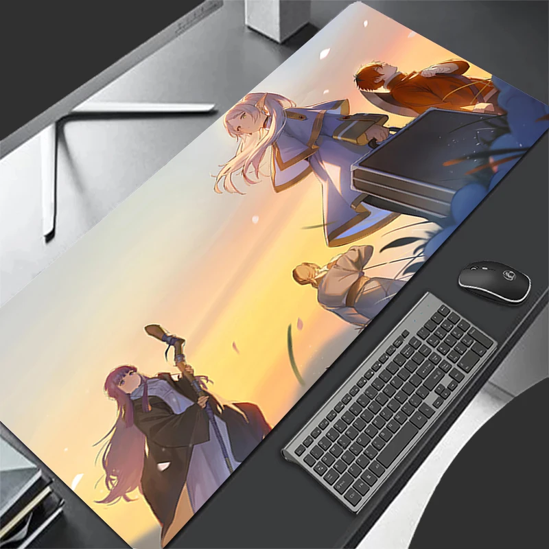 Mousepad Computer Gaming Accessories Keyboard Pad Office Rubber Mouse Pad Decoracion F-frieren Beyond Journey End Desk Mouse Mat