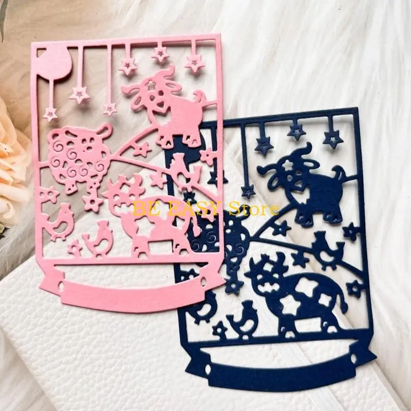 

E28F Деревянная рамка Металлические штампы Шаблон для тиснения бумажных карточек альбома для скрапбукинга