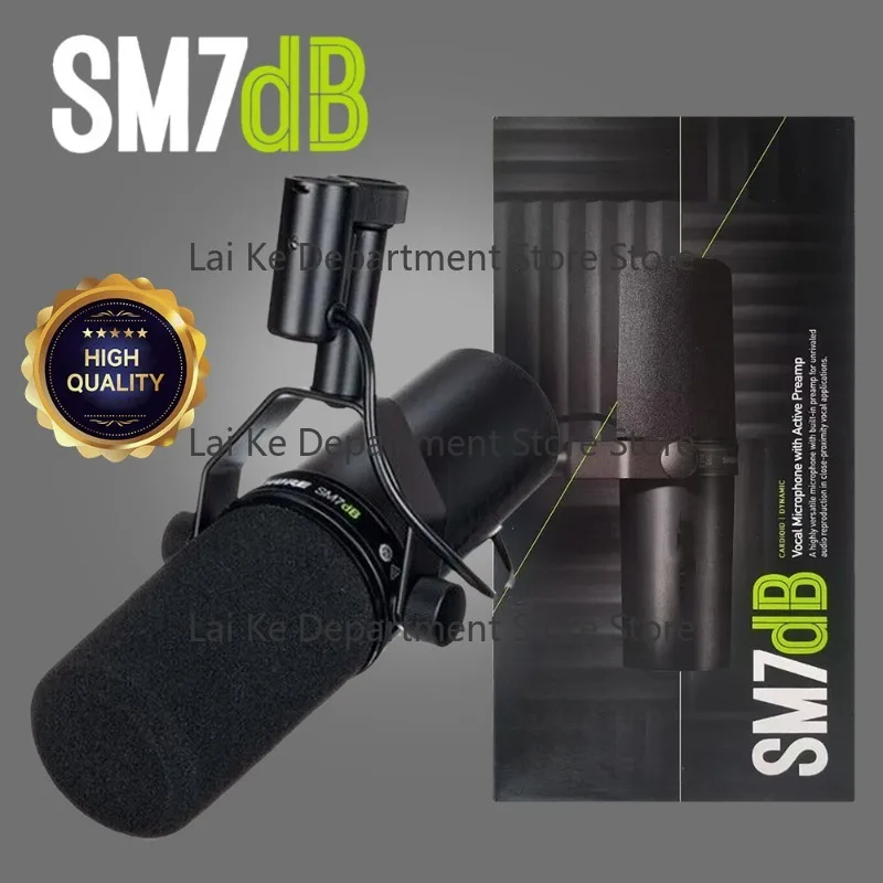 SM7dB Professional Dynamic Microphone - Built-in Preamp, Great for Recording, Live Streaming, Podcasts, High Gain, Low Noise