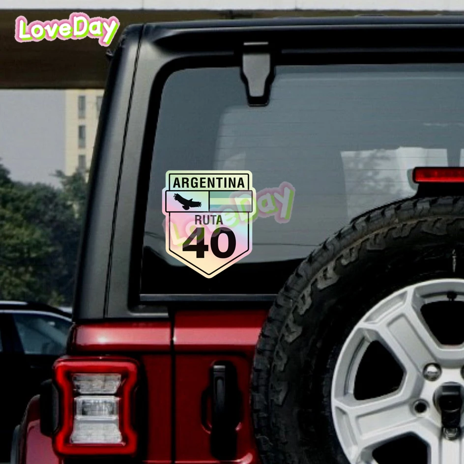 Argentina Ruta 40 3 7 Car Sticker Decal Pan American Highway Sign Sticker Vinyl Auto Motorcycle Bumper Decal