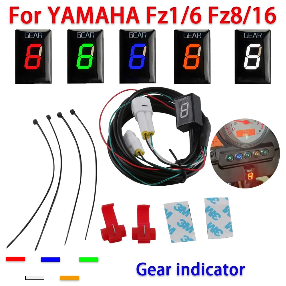 Motorcycle Accessories 1-6 Gear Display Meter For Yamaha Fz1 FZ8 Fz-16 Fz6 Fz400 Fz 400 FZ6r FZ-S Fzh150 Fzn150 Gear Indicator