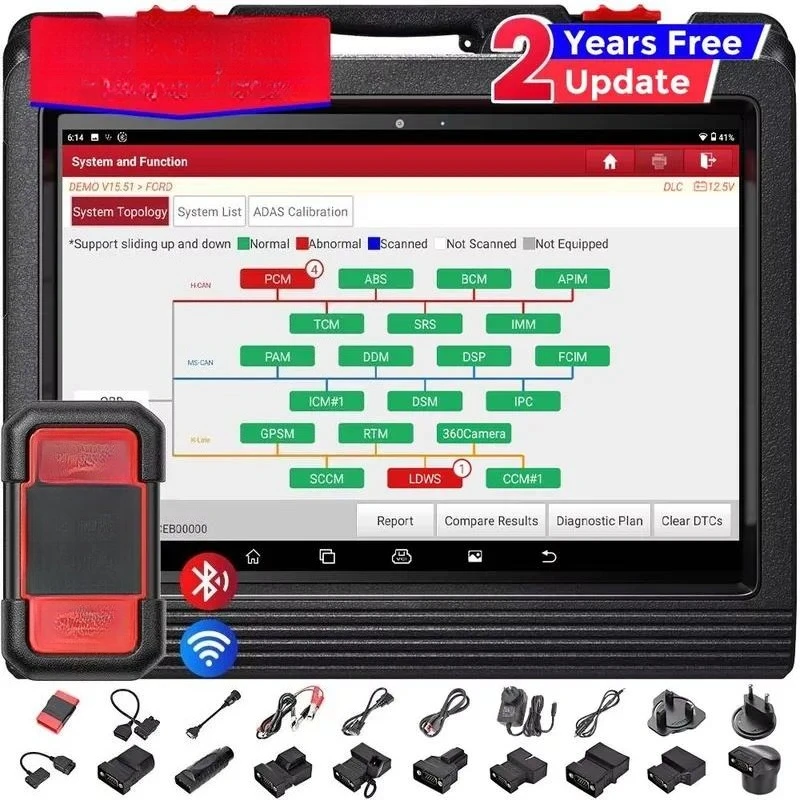 X431 V+ PRO 5.0 Diagnostic Scan Tool 2024 Elite Global Version ECU Coding 37+ Reset HD Trucks Scan 2 Yrs Free Update