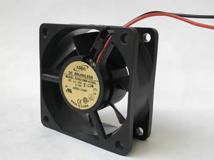 

NEW FOR ADDA 6025 AD0612MS-A70GL DC12V 0.14A 60*25MM Cooling fan
