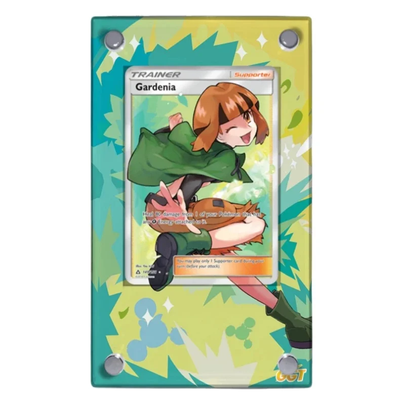 Pokemon Gardenia Trainer Animation Characters Acrylic Extended Painting Card Brick Anime Classics Game Collection Cards Toy Gift