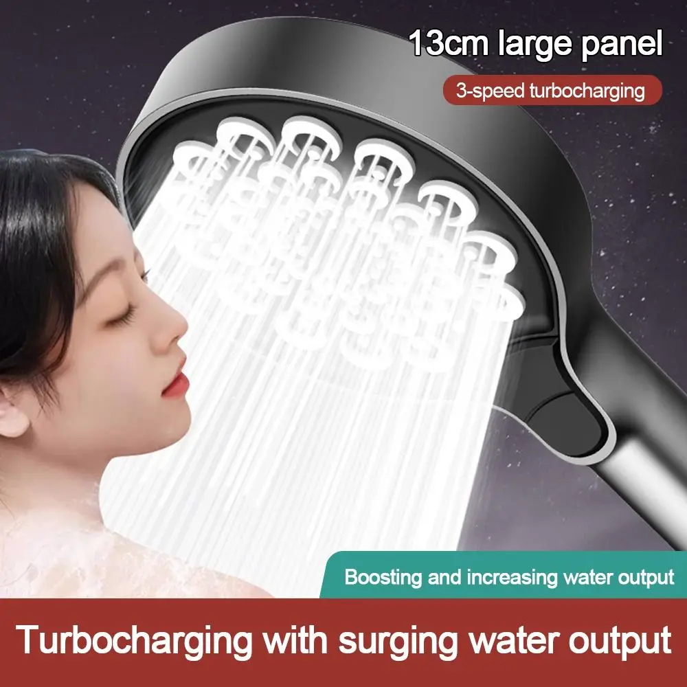 

3 режима, регулируемая насадка для душа, 13 см, большая панель, ручной распылитель для душа, многофункциональный водосберегающий спринклер высокого давления