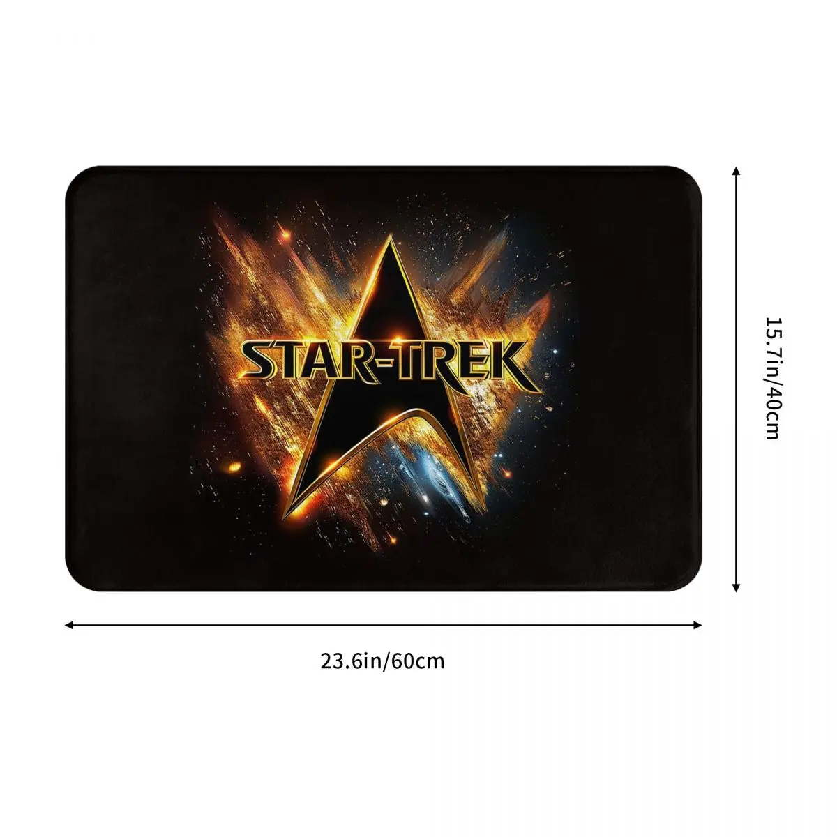 Star Treks Science Fiction TV Series Doormat Sand Scraping Carpet Rug Kitchen Entrance Home Floor Mat for Balcony Footpad Mats