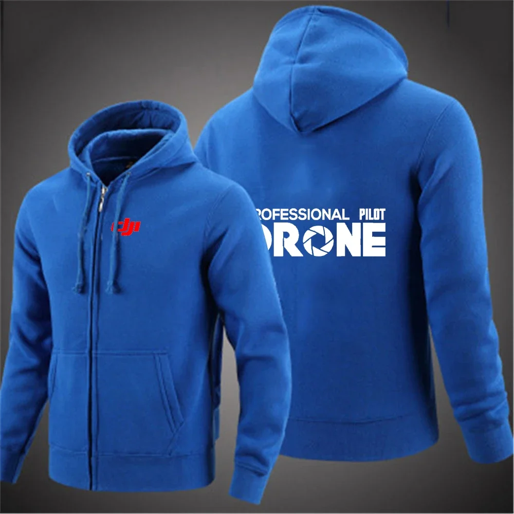 Dji Professionelle Pilot Drone Frühling Herbst Casual männer Einfarbig Zipper Pullover Hoodie Mäntel Sportswear Fashion Langarm – Detail 10