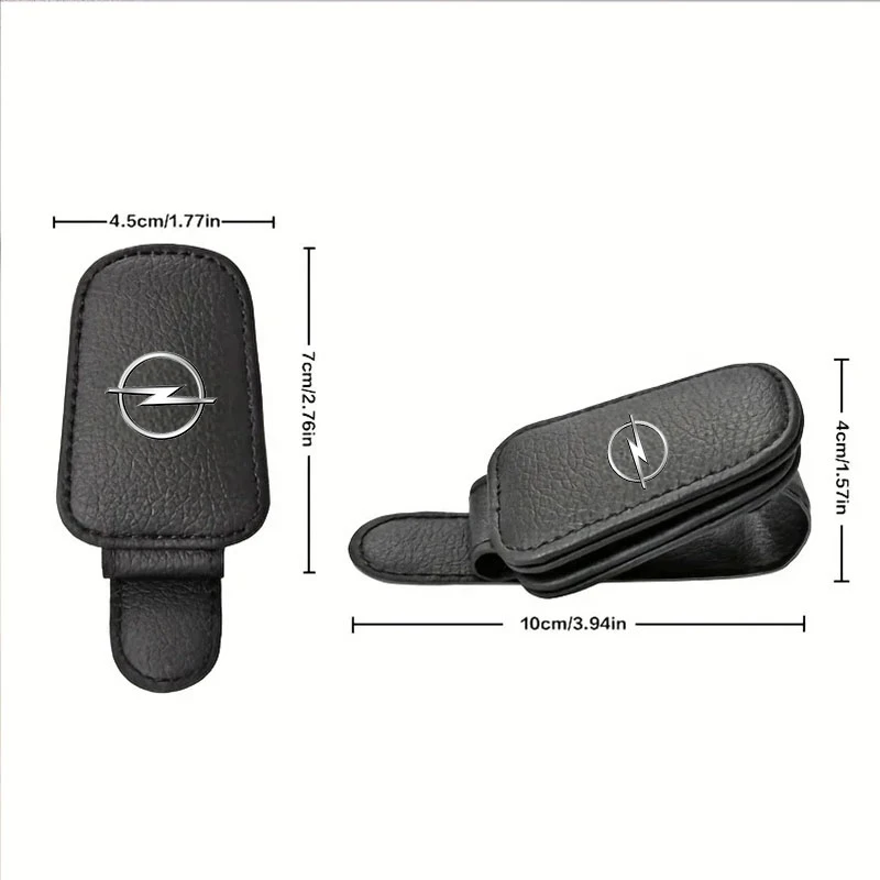 Car Sun Visor Glasses Case Holder Sunglasses Clip For Opel Corsa Astra Mokka Grandland X Insignia Zafira Vivaro Combo Cascada