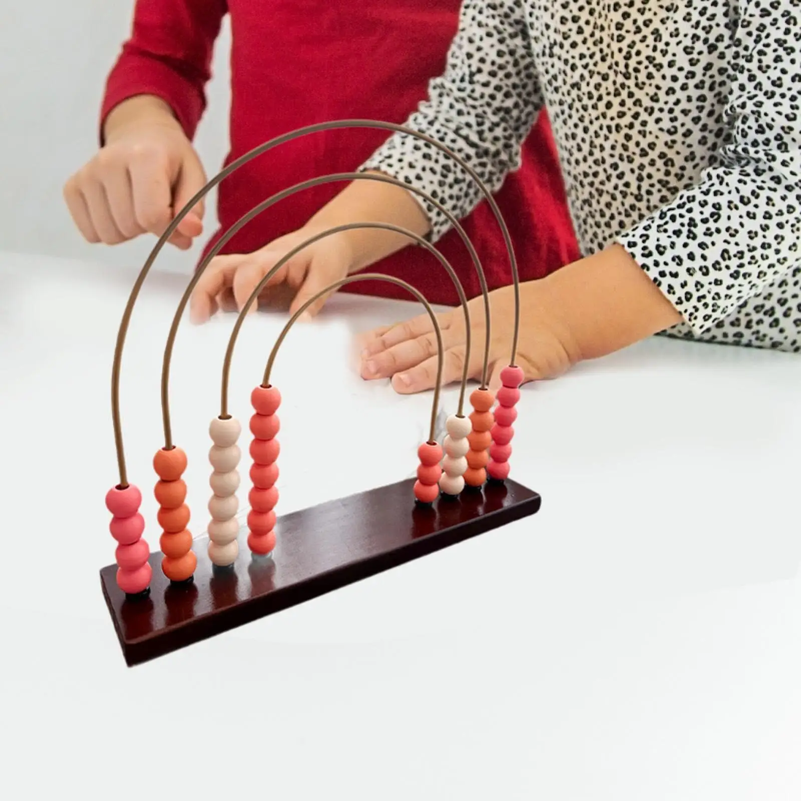 Boulier arc-en-ciel Montessori, jouet en bois avec perles colorées, jouet mathématique pour tout-petits, jouet althpour enfants