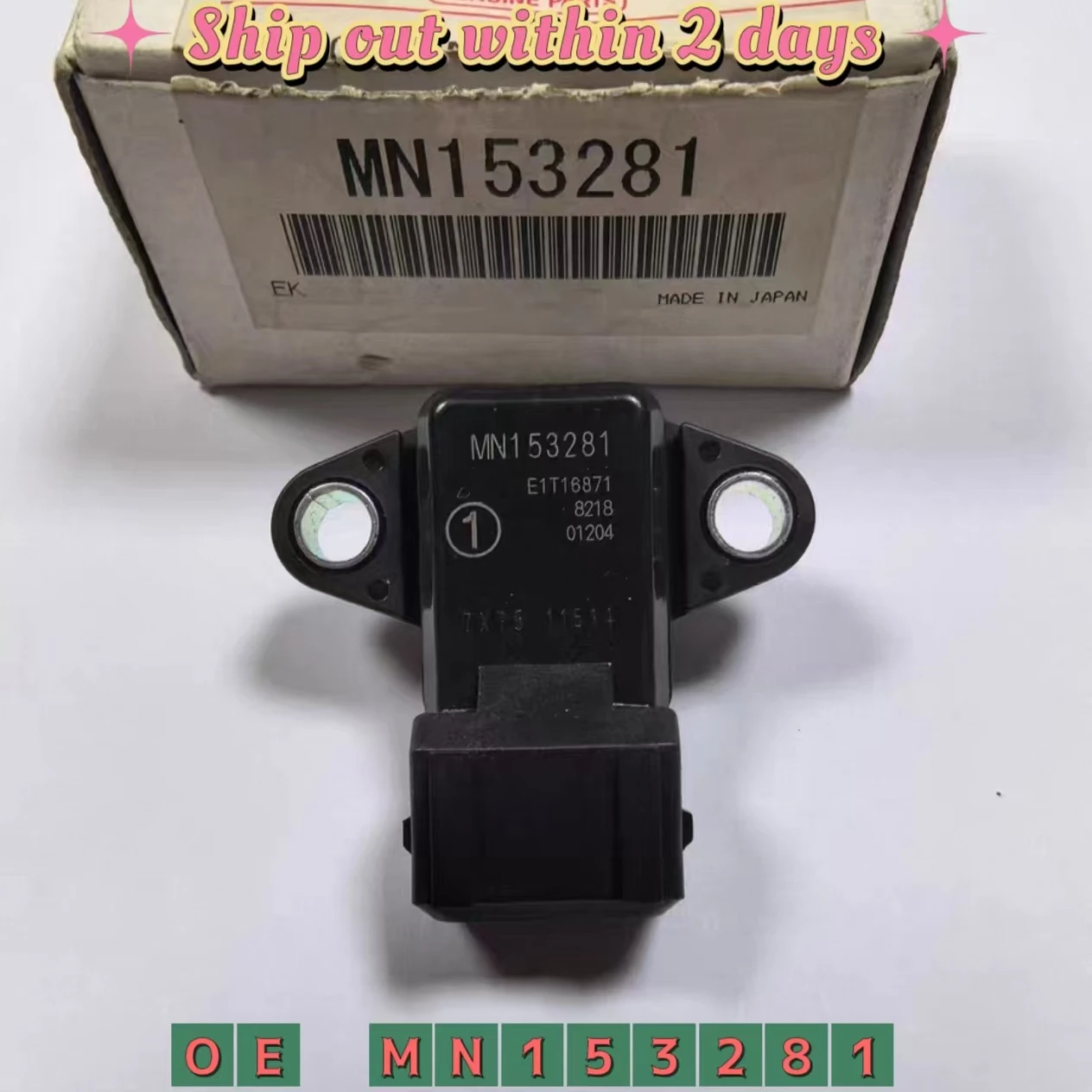 Manifold Absolute Pressure MAP Sensor For Mitsubishi Eclipse Lancer Galant Endeavor Outlander 2004-2012 MN153281