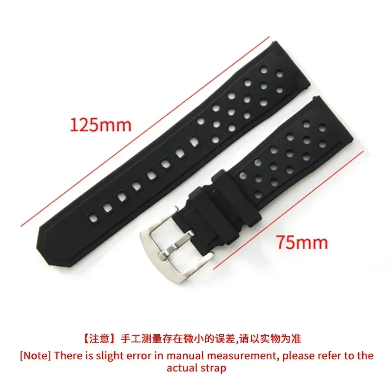 High-Quality 22mm Waterproof Silicone Watchbands for TAG Heuer Aquaracer F1 Series Solid Stainless Steel Buckle Watch Strap