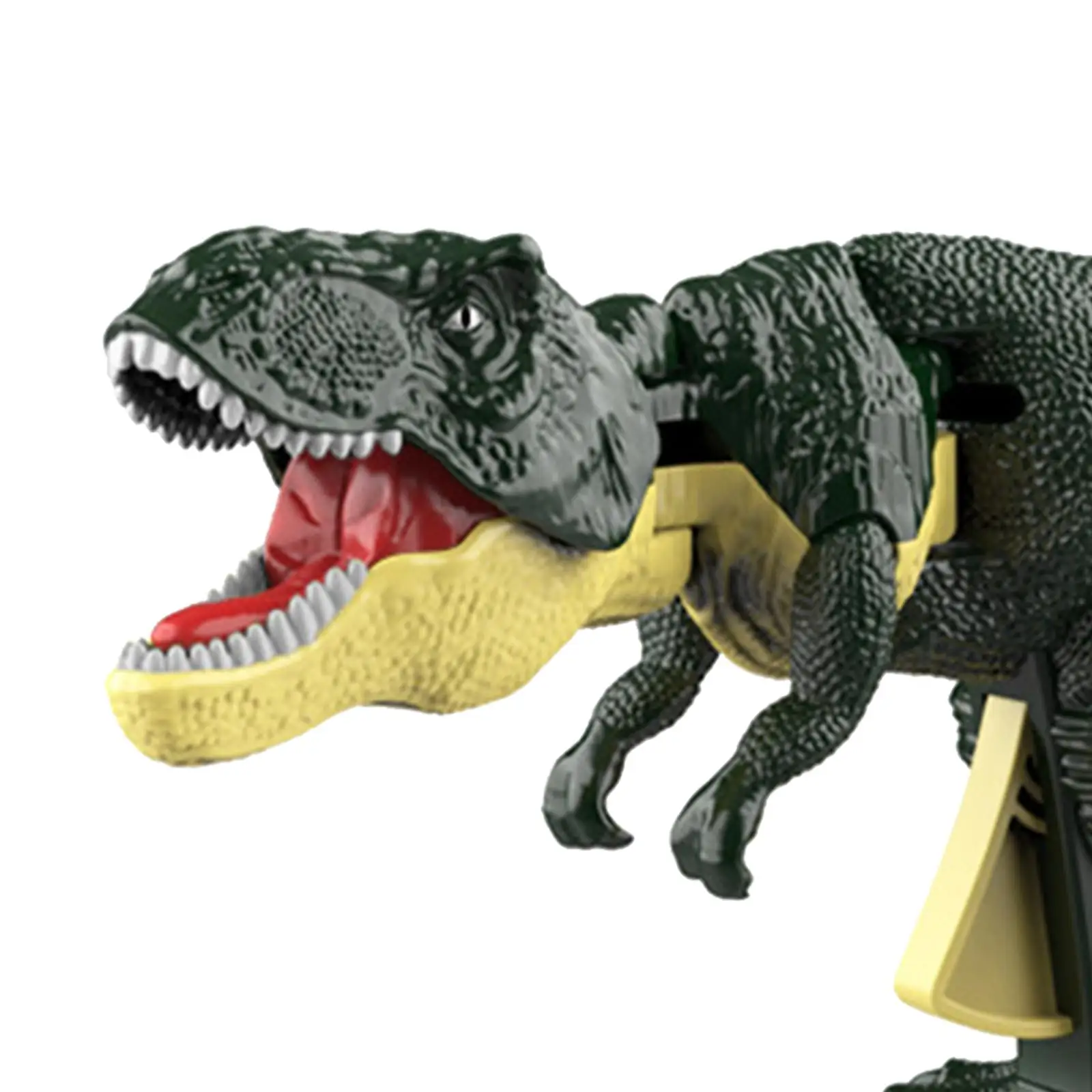 Figura interactiva de simulación telescópica de juguete de dinosaurio mordedor de dedo para