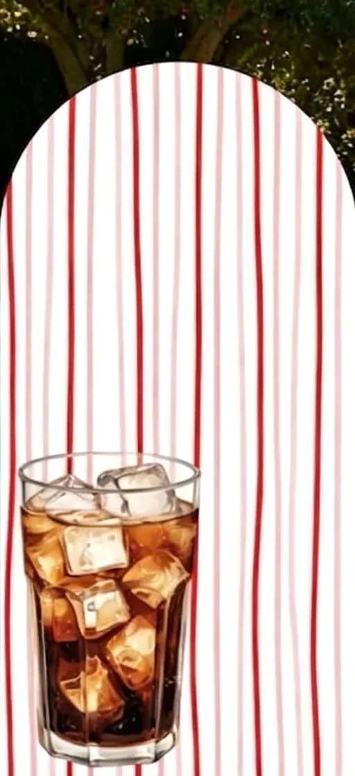 Custom 2-Side Cola Baby Shower Arch Backdrop Cover Red Stripe Red Kiss Bow Heart-shaped Birthday Party Decor Backdrop Photo
