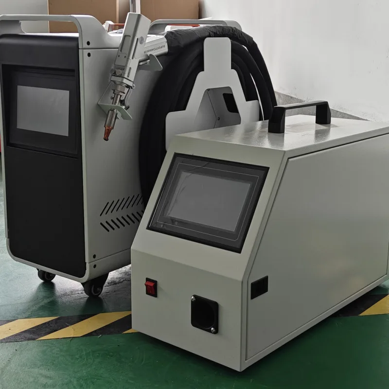 Máquina de soldadura láser portátil pequeña refrigerada por aire, placa delgada, soldadura de Metal de acero inoxidable, máquina de soldadura portátil