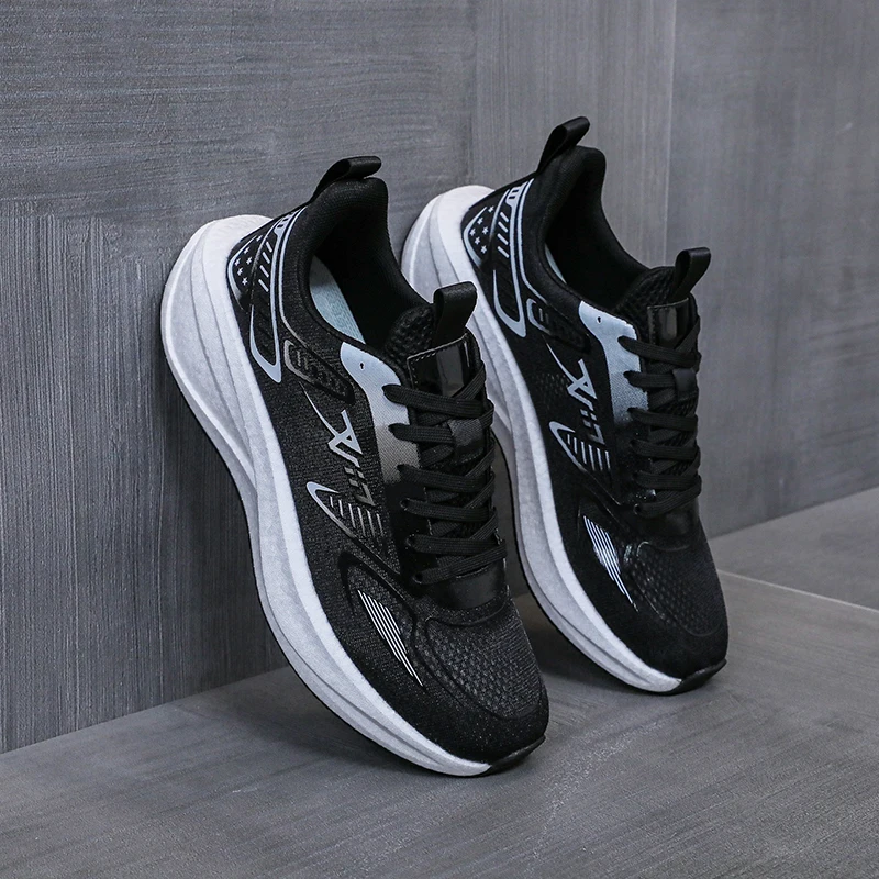 

Кроссовки унисекс с дышащей сеткой, повседневная обувь для бега, легкие теннисные туфли на шнуровке для тренировок в тренажерном зале и ходьбе для мужчин и женщин