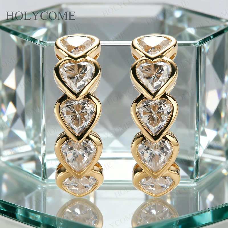 

Custom Earrings 925 Sterling Silver Earrings Lab Diamond Moissanite Ruby/Sapphire/Zambia Earrings Unique Wedding Gifts For Women