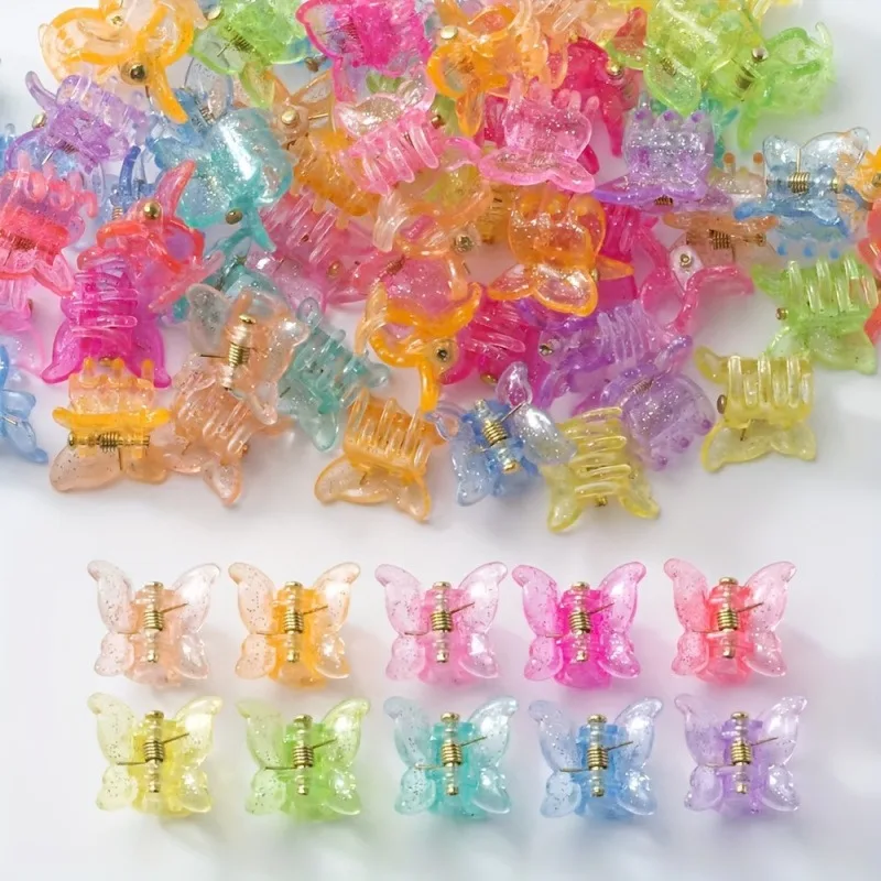 50/100pcs Colorful Floral Bow Mini Hairpins | Ideal for Cute Children’s Everyday and Holiday Gift Sets Featuring Hairpins.