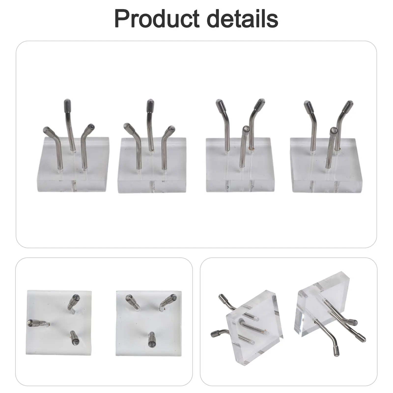 

Прочные акриловые подставки для колышков, домашний дисплей, 4 упаковки подставок, многофункциональные подставки, нескользящие чехлы для колышков для поделок