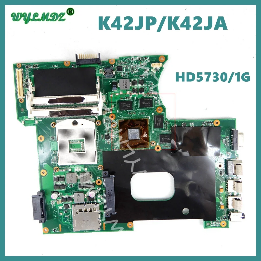 

K42JP With HD5730/1G GPU Laptop Motherboard For ASUS A42J X42J K42J K42JA K42JP Notebook Mainboard Work Well Used