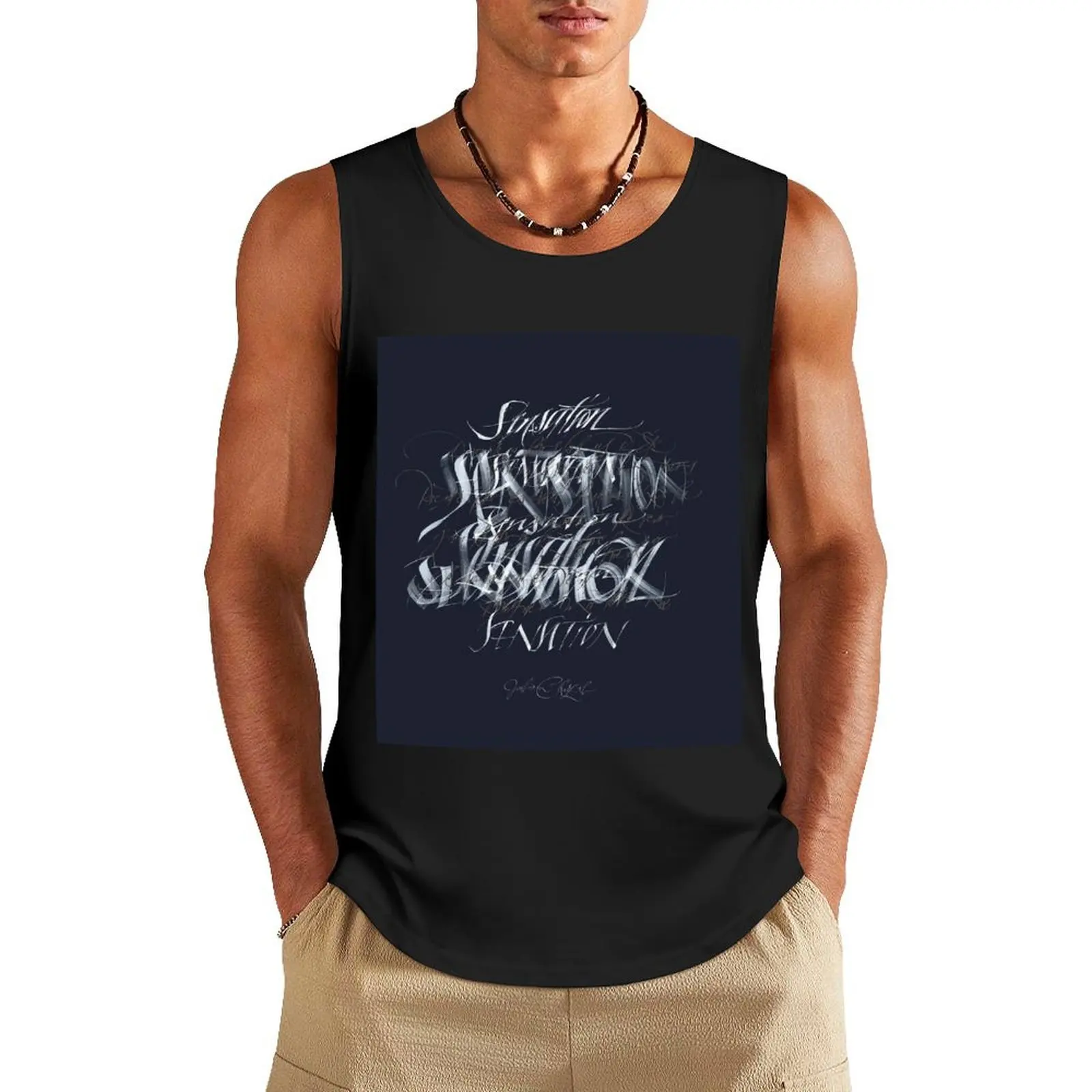 Sensation N ° 8 Tank Top Sportswear for men Men gym sportswear muscle t-shirt