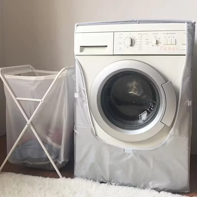 Universal Drum Washing Machine Cover – Waterproof, Dustproof and UV-Resistant, Elastic Design, Fits Multiple Brands