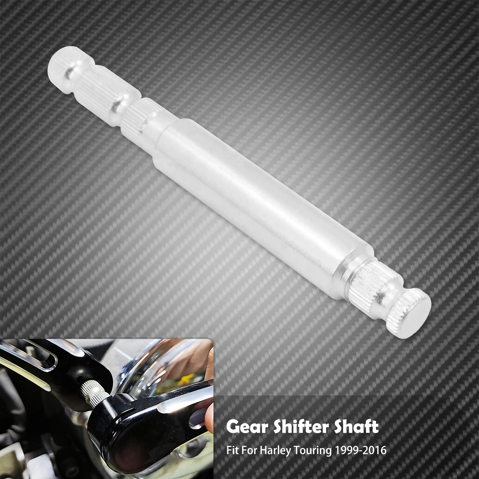 Motorcycle Inner Shifter Lever Shaft Alloy Steel Silver For Harley Touring Street Electra Glide Road King FLHR FLHX 1999-2016