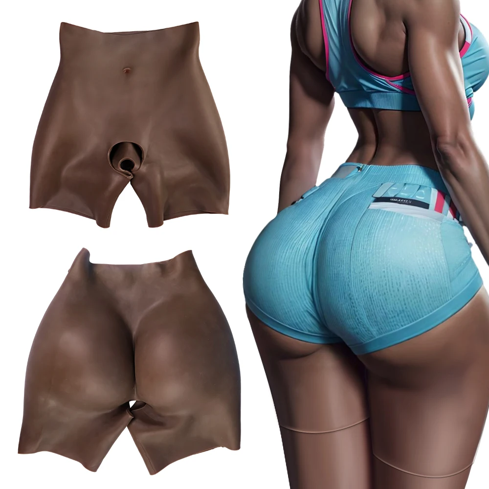 

Silicone Buttocks Pants High Waist 2cm Butt Pads Realistic Seay 1.2cm Hips Enhancement Shapewear for African Woman