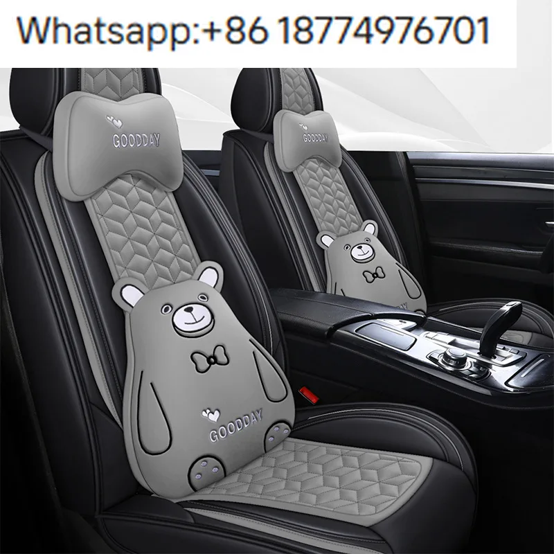 2025 New Arrivals 5 Seater Car Seat protection Universal Leather Waterproof Car Seat Covers Full Set Luxury