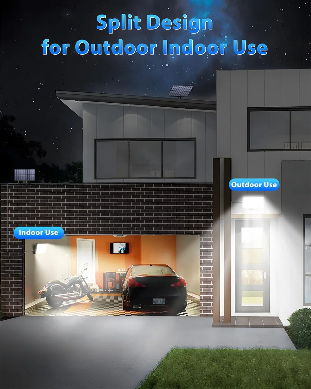 172led Zonne-Energie Buiten Waterdicht Met Bewegingssensor Schijnwerper Afstandsbediening 3 Modi Voor Patio Garage Achtertuin