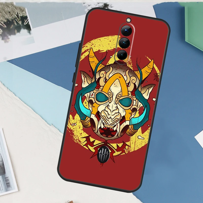 Japanese Hannya Oni Mask Case For ZTE Nubia Red Magic 9 10 11 8 8S 9S 10S Pro Plus 6 7 6S 7S Pro 5G 6R 10 Air Cover - view 6