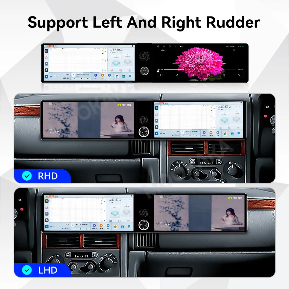 Android Radio For Jeep Grand Cherokee 2005-2007 Dual Screen GPS Multimedia Navigation Car Stereo Receiver player IPS Head Unit