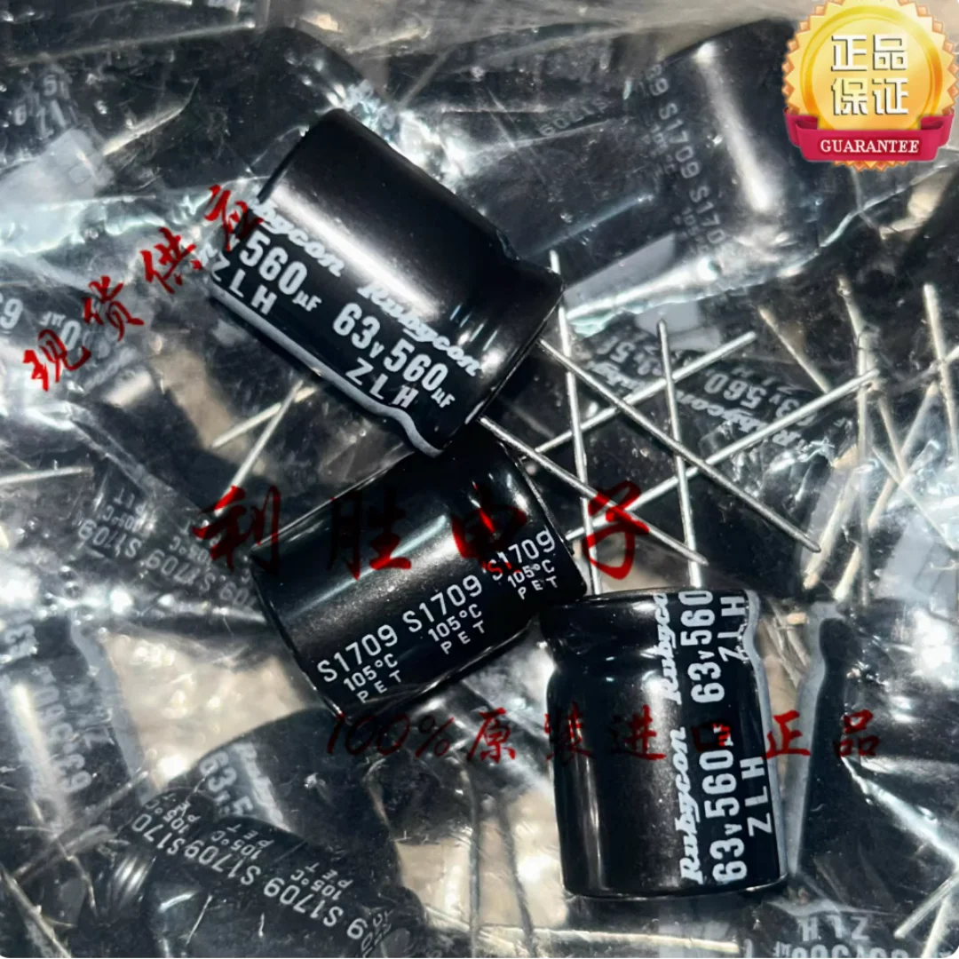 560UF 63V Japanese Ruby Capacitor 63V560UF 16*20 ZLH High Frequency Low Resistance