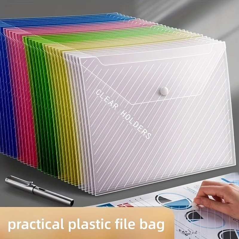 10-unidades-de-sacos-de-arquivo-de-plastico-transparente-a4-sacos-de-armazenamento-de-documentos-a-prova-d'agua-organizador-de-papelaria-e-papel-de-teste-para-escritorio