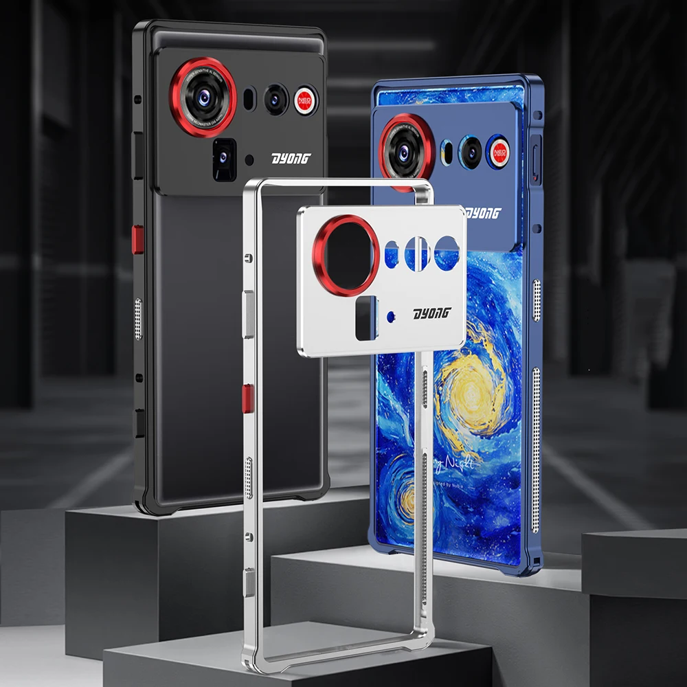 Für ZTE Nubia Z80 Ultra Fall Kühlung Aluminium Legierung Metall Rand Medium Rahmen Stoßstange Telefon Abdeckung Für Nubia Z80Ultra 5G fall