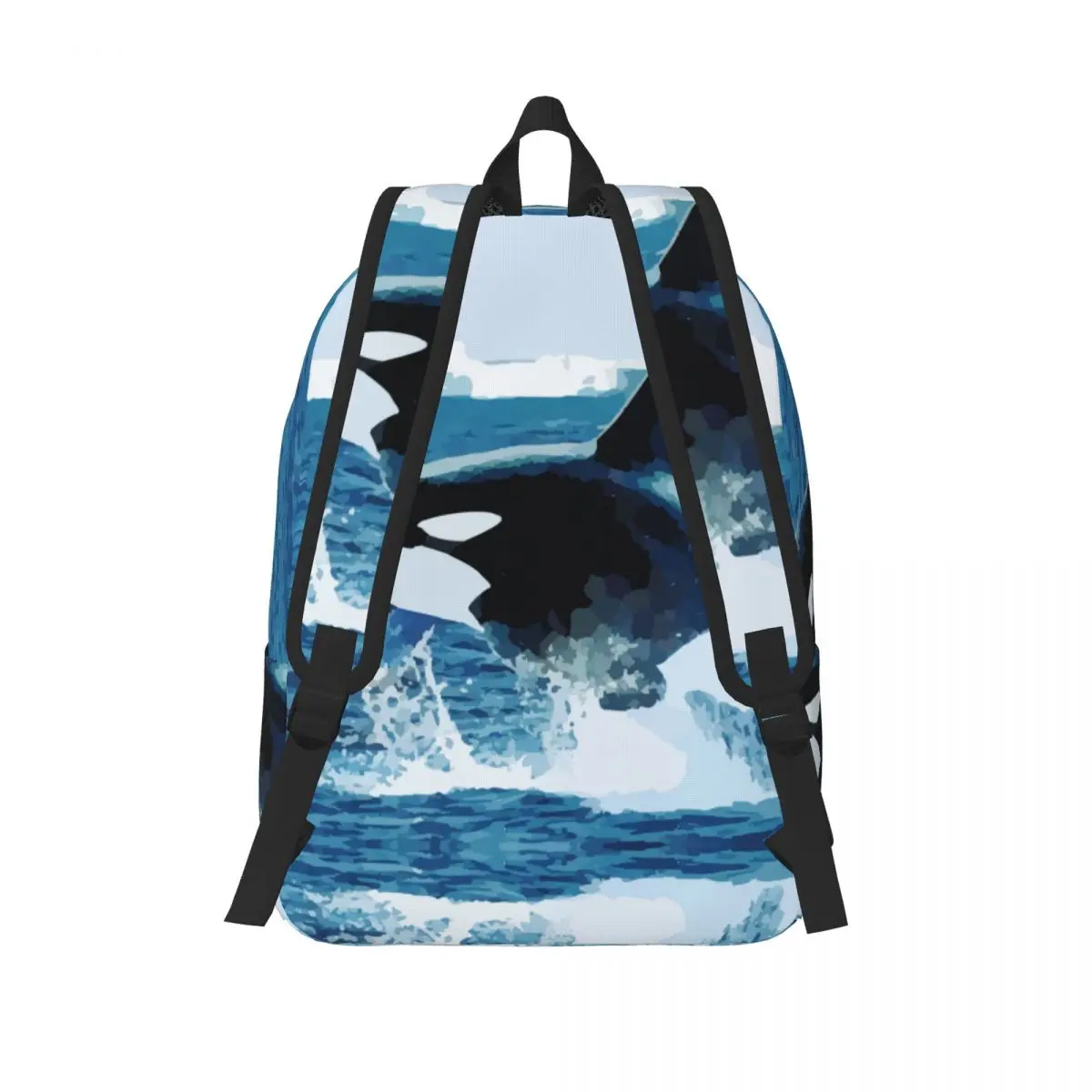 Laptop Backpack Unique Orca Killer Whale School Bag Durable Student Backpack Boy Girl Travel Bag