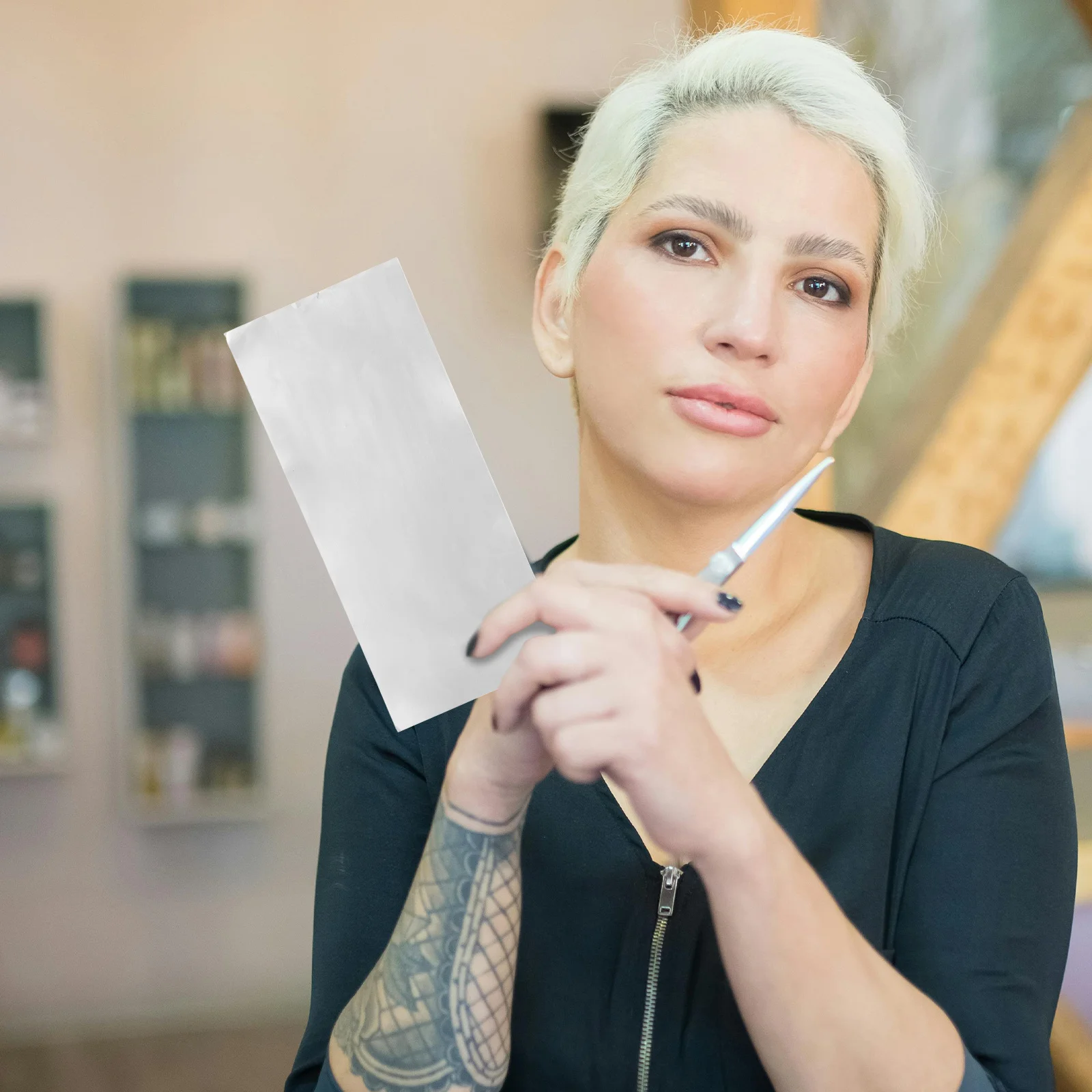 

30Pcs Professional Hair Coloring Tin Foil Sheets Thin Versatile Application Salon Supplies Highlighting Tools