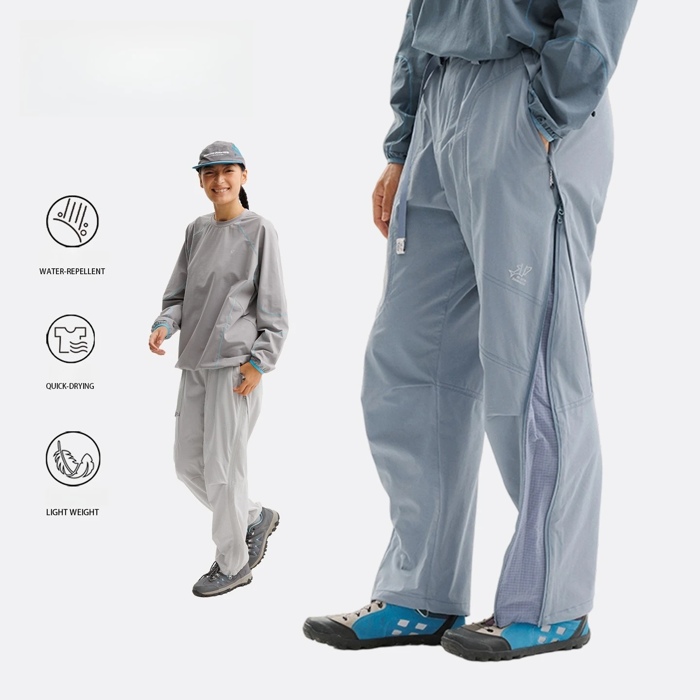 Unisex Lightweight Softshell Functional Hiking Pants - Adjustable Fit Moisture-Wicking & Tear-Resistant for Outdoor & Daily Wear