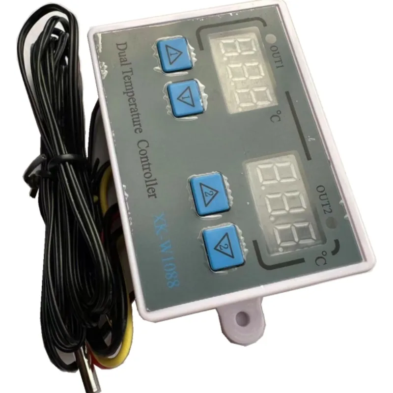 XK-W1088 computer digital display intelligent dual-control electronic thermostat, adjustable thermostat switch