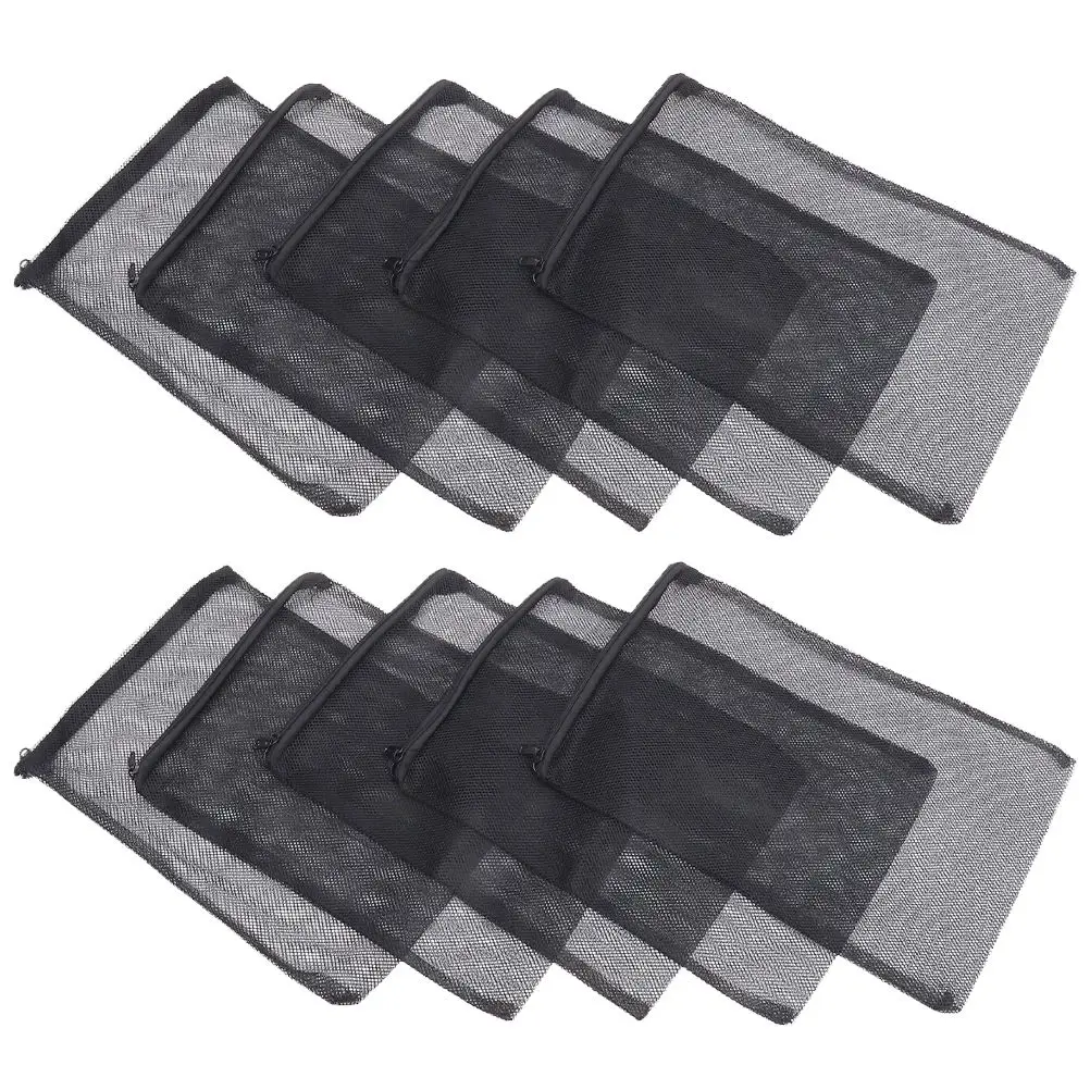 

10 Pcs Mesh Aquarium Filtration Bag Bag Fish Tank Filtration Small Holes Reusable Aquarium Supplies 18x25cm