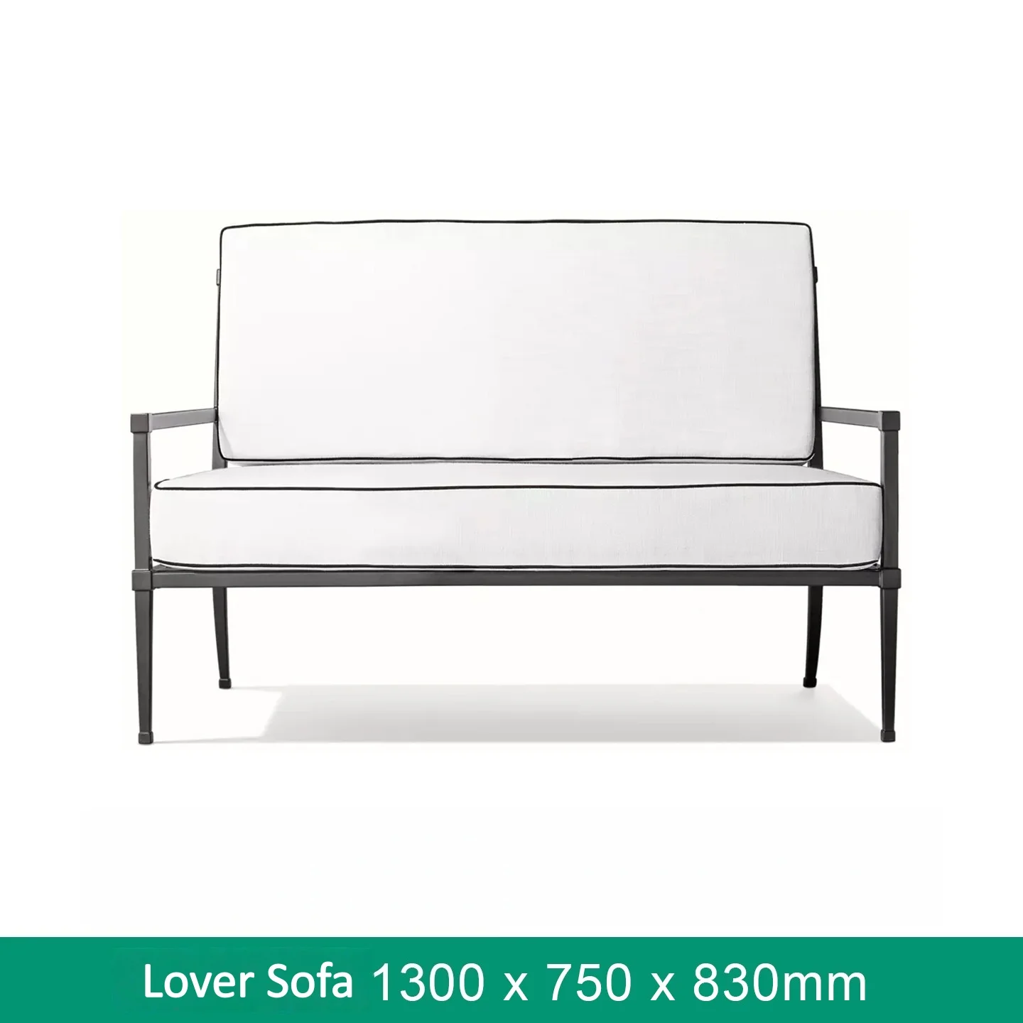 *High-end Garden Furniture Outdoor Aluminum Alloy Italian Minimalism Sofa Set Waterproof Cushions Patios Gardens Villas Removabl