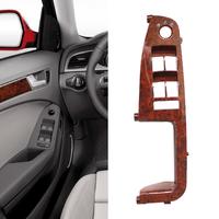 Car Interior Door Window Lift Switch Panel Trim Panel Replacement Mahogany 8E1867171B for Audi A4 B6 B7 RS4 2001-2008 Auto Parts