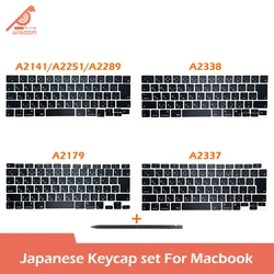 Laptop Japanese Keycaps Keys For Macbook A2141 A2251 A2289 A2179 A2337 A2338 A2442 A2485 A2779 A2780 A2681 Keyboard Repair