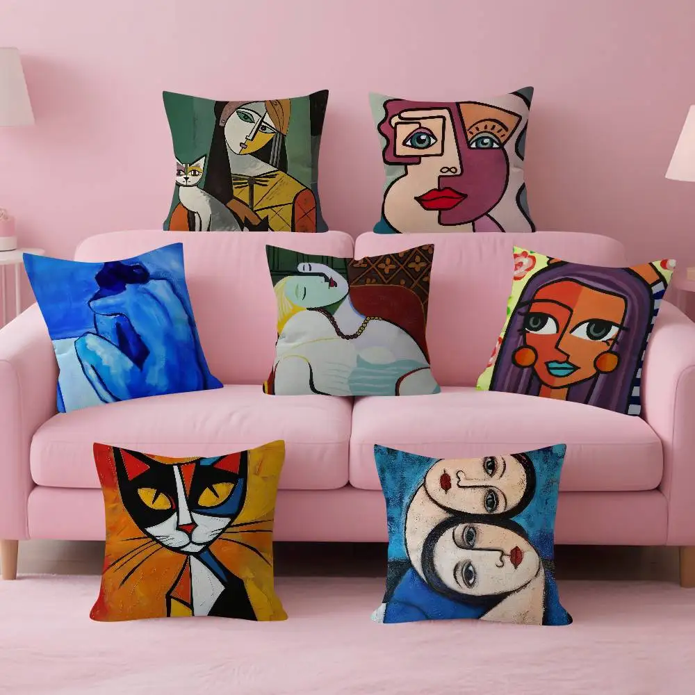 Painting art Picasso Cushion  Cushion Cover Decorative Pillow Sofa Home Decor case pillow cases