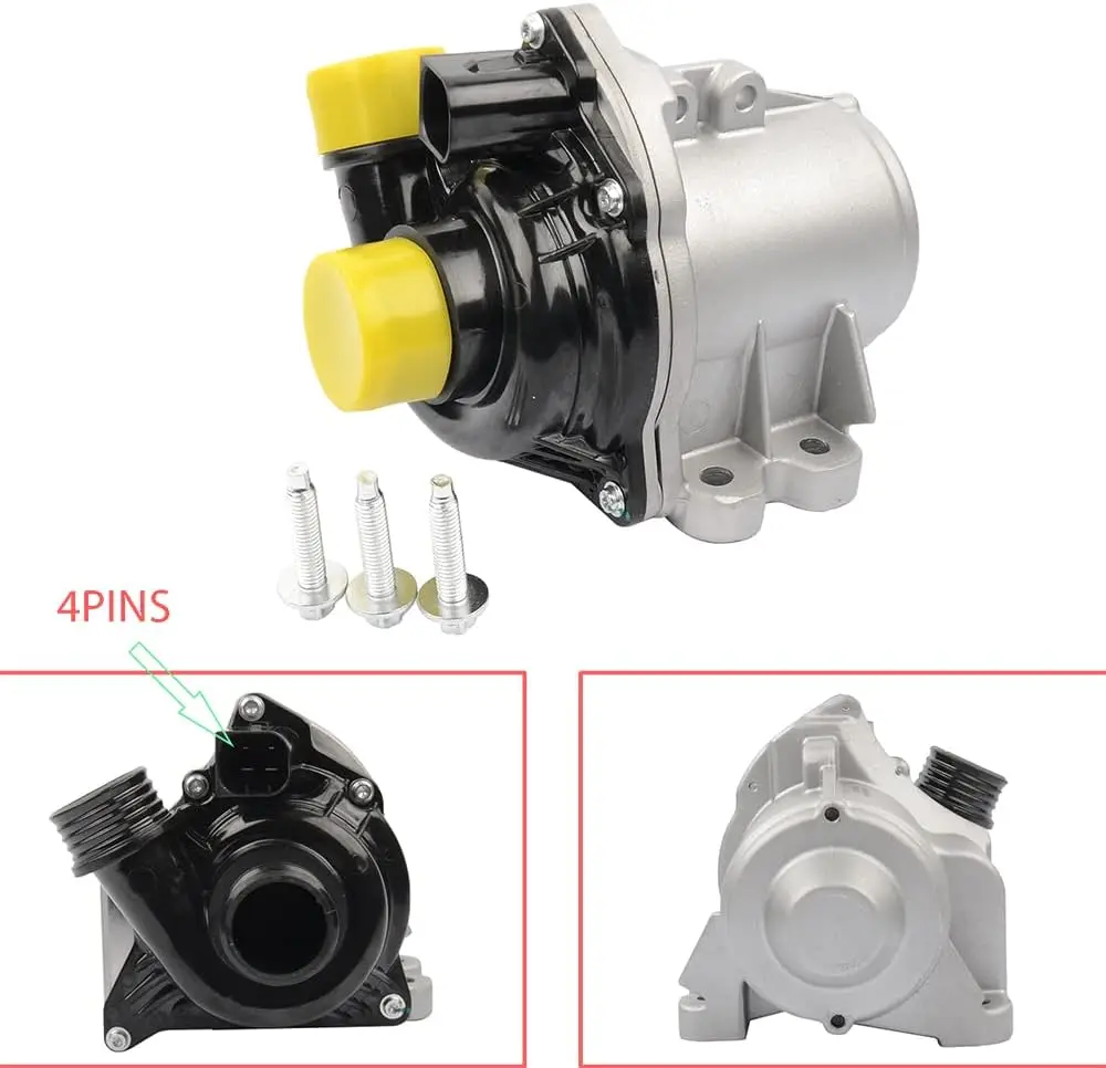 Electric engine water pump compatible with BMW Z4 640i 740i E84 E70 E90 replacement # 11517563659, 1151758885, 11517632426